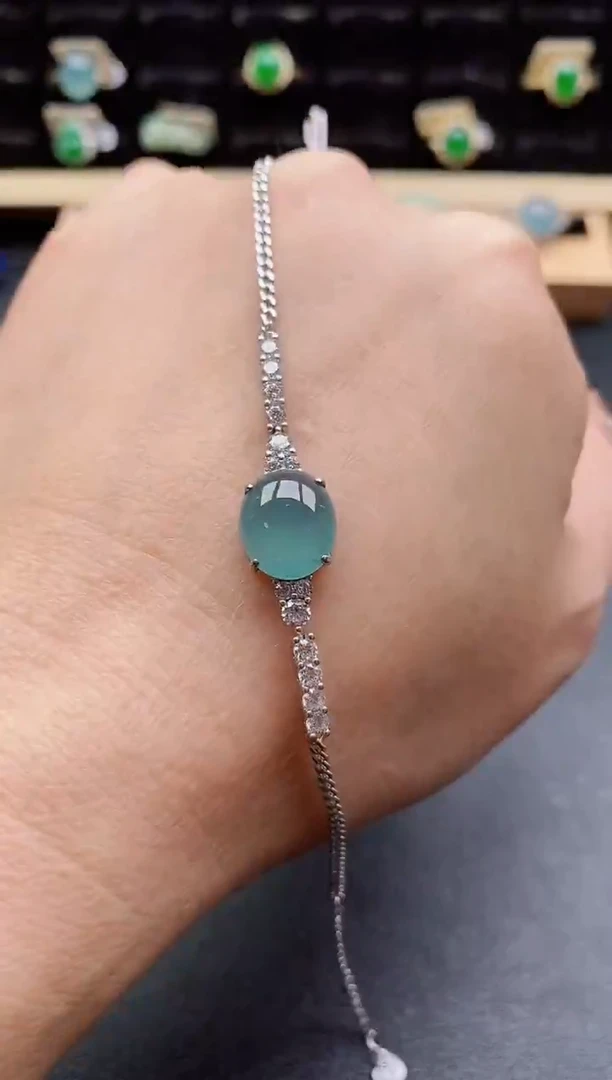 银S925镶嵌戒指翡翠1