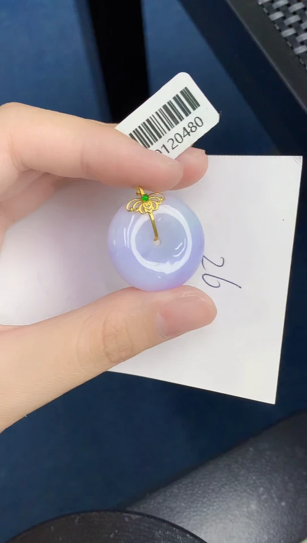 【闪购商品】翡翠颈饰18K金镶嵌000000000