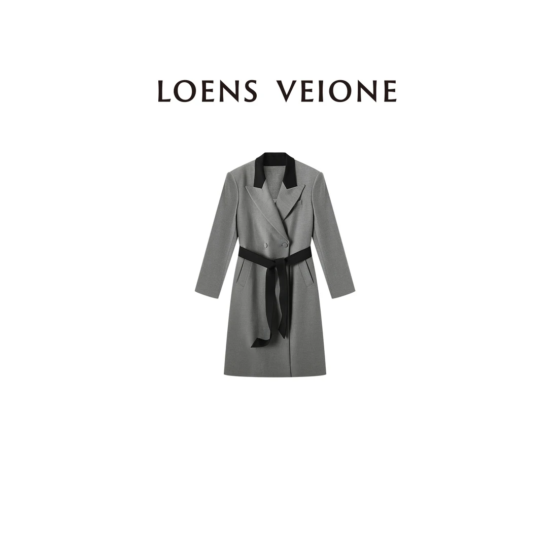 LOENS VEIONE/罗拉【鲲之梦境】【劳伦】绵羊毛定制风衣24CVCB0249Y