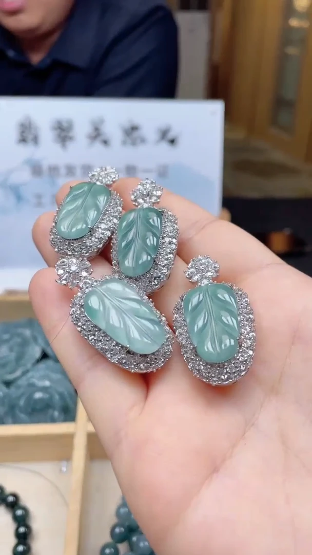 翡翠未镶嵌颈饰多样性发货（只发一件）x10