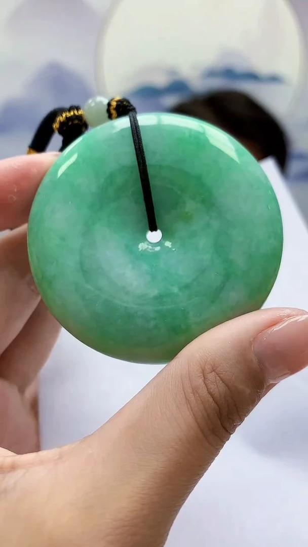 未镶嵌定制翡翠5060MM-毛货挂件63