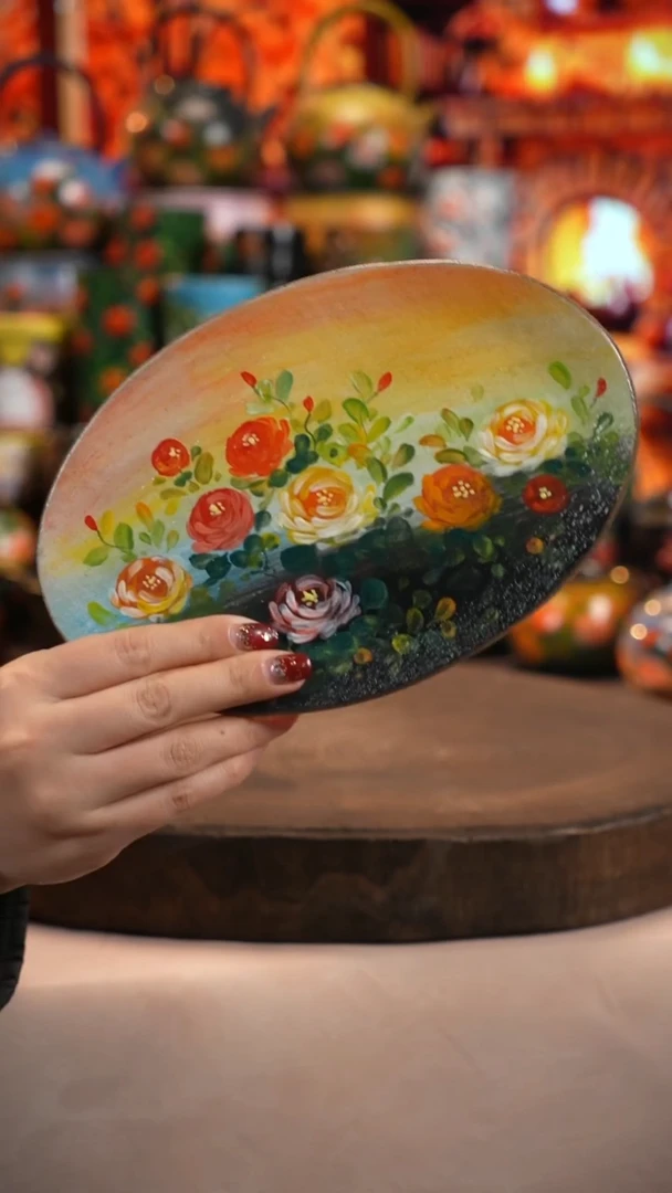 油画   釉下彩   盘