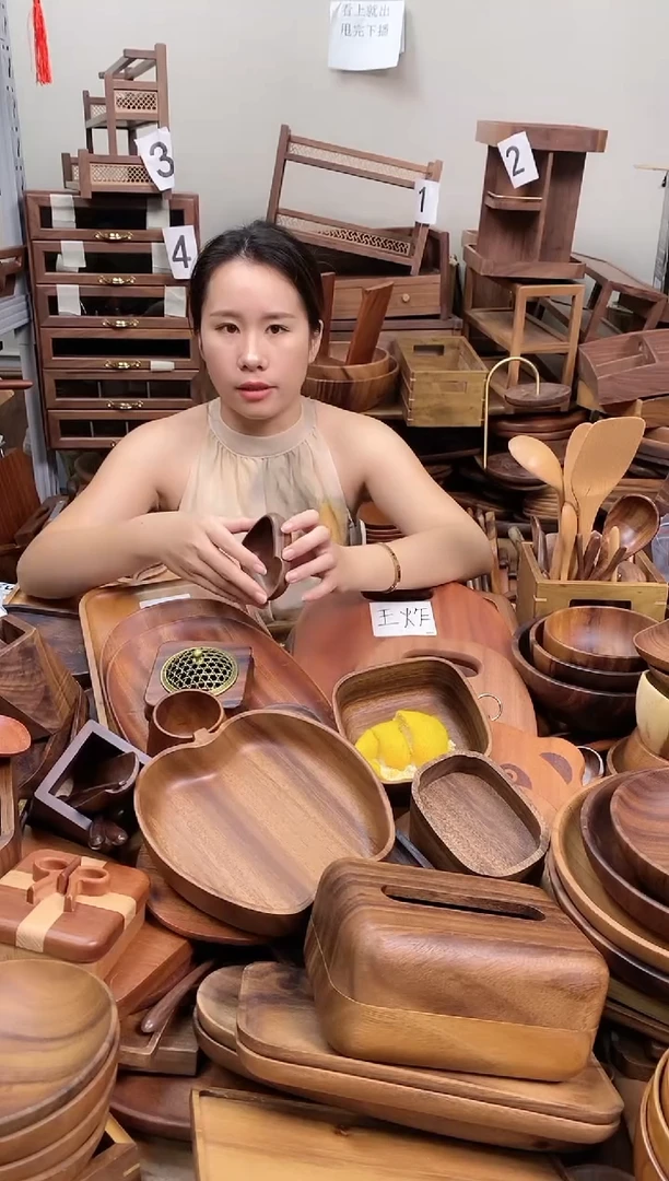 北美黑胡桃木小圆瓜茶则