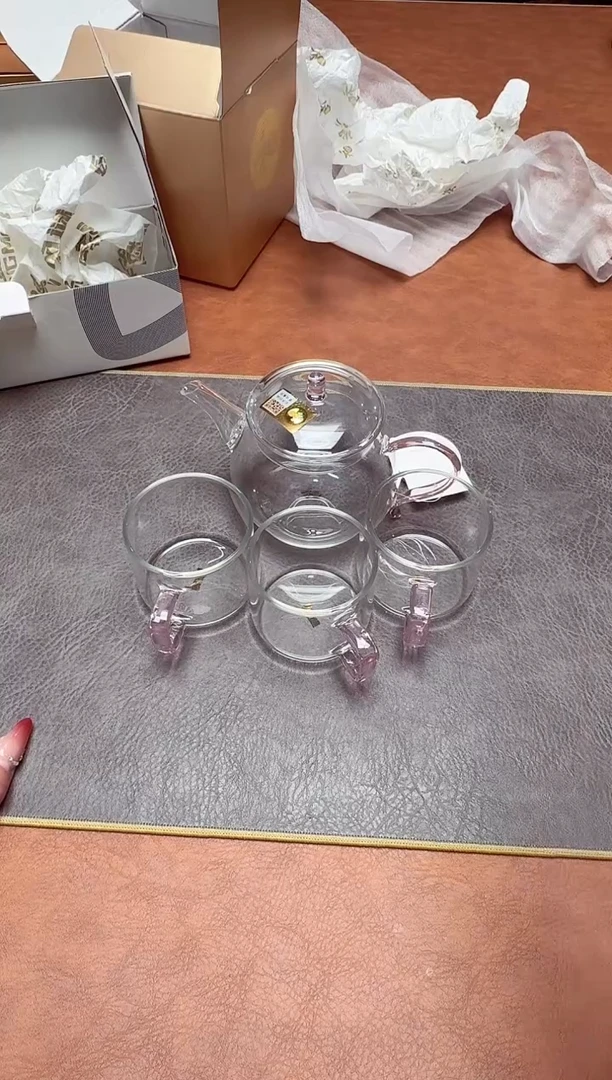 【闪购商品】禾器青云壶浅粉色+臻悦杯浅粉
