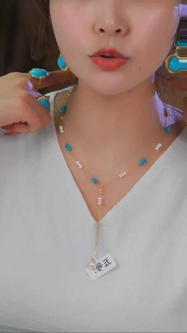 【闪购商品】淡水珍珠项链银S925镶嵌发货一件