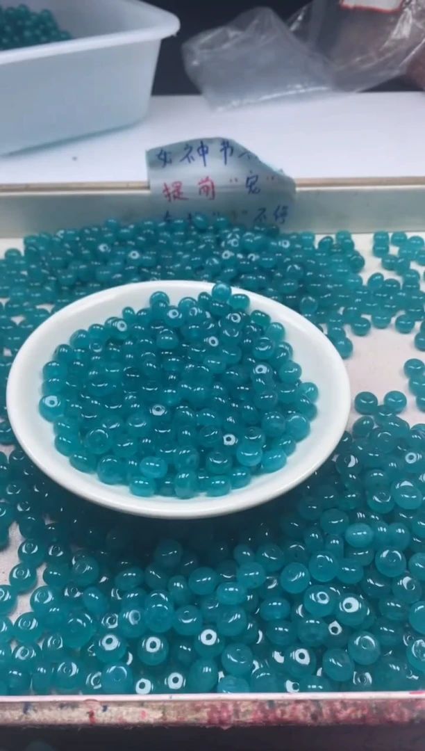 【闪购商品】玛瑙/玉髓颈饰未镶嵌w2145天河石算盘8*5mm*40颗