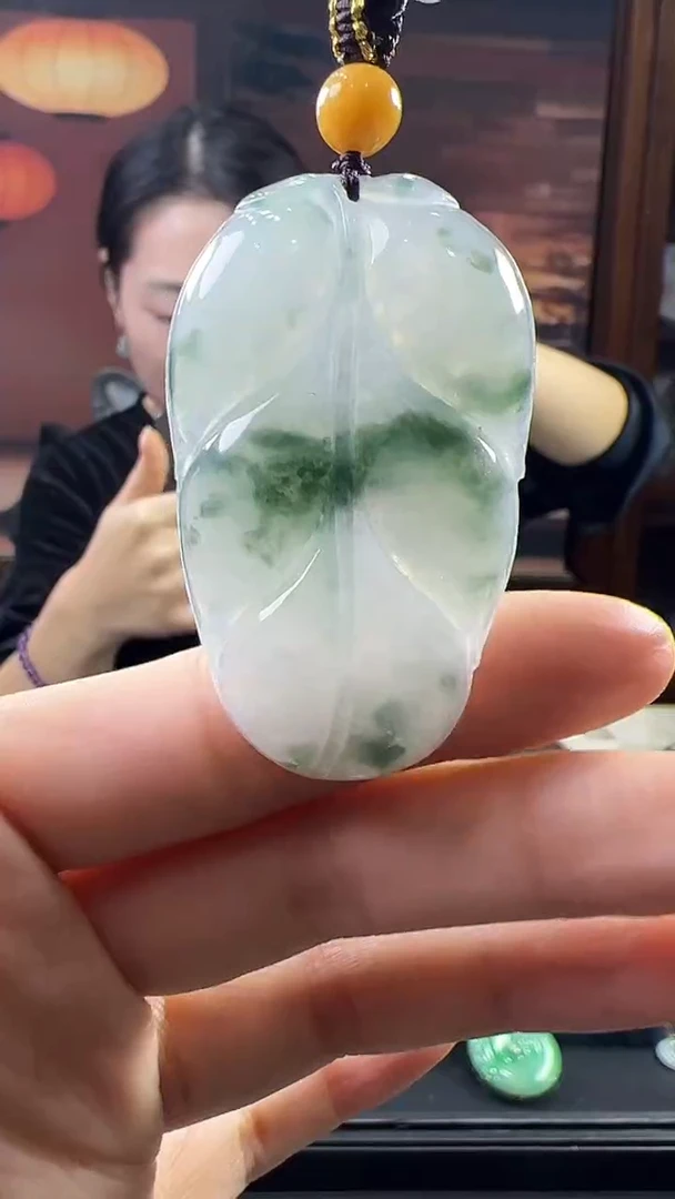 未镶嵌挂件翡翠叶子