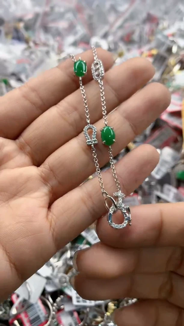 银S925镶嵌戒指翡翠777---4