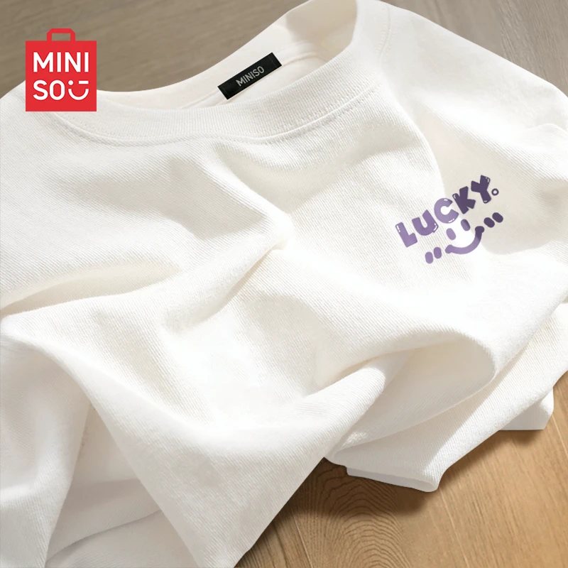 名创优品美式休闲短袖t恤男夏季2025新款纯棉潮流ins半袖男女同款