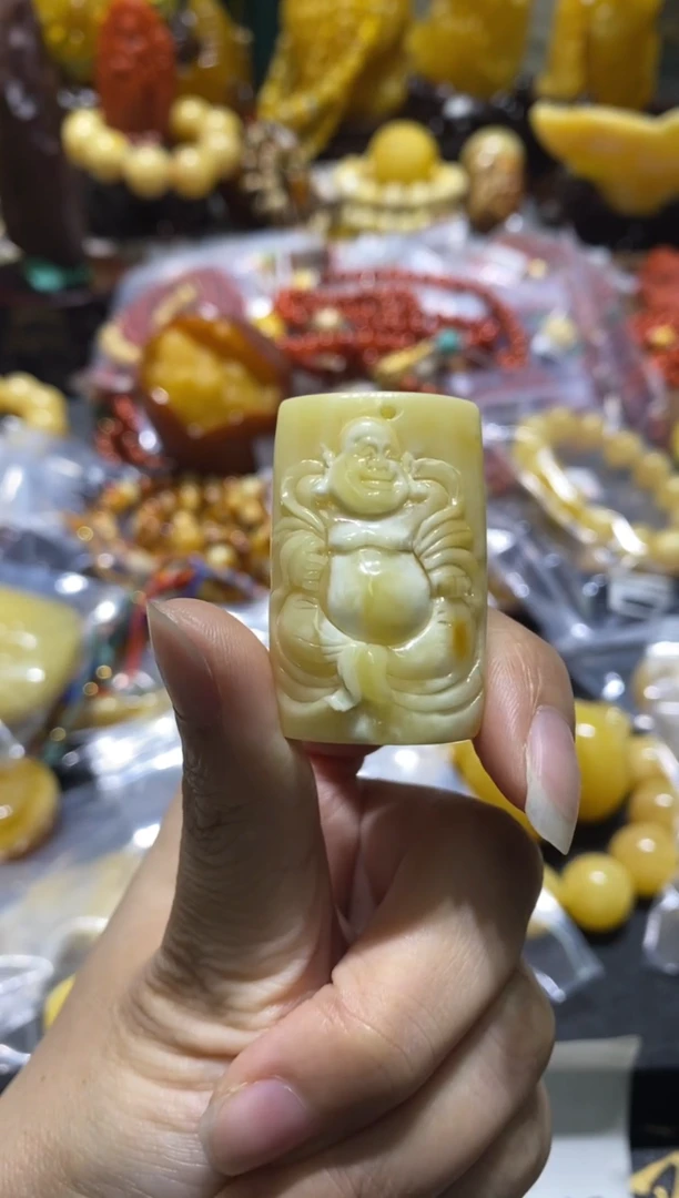 未镶嵌蜜蜡裸石（静）蜜蜡雕刻单子