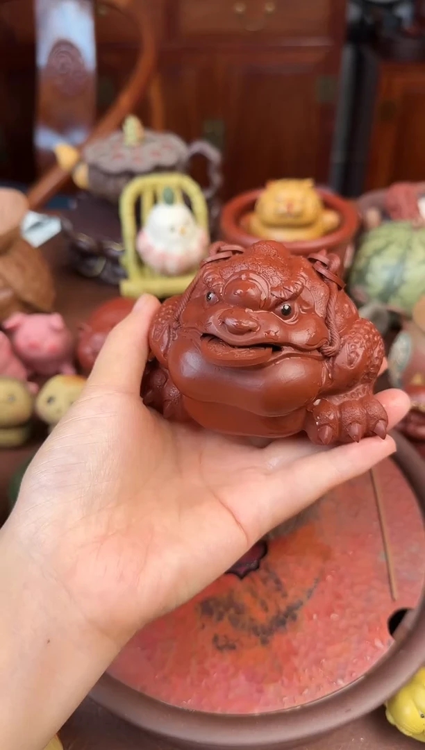 紫砂茶宠三足金蟾
