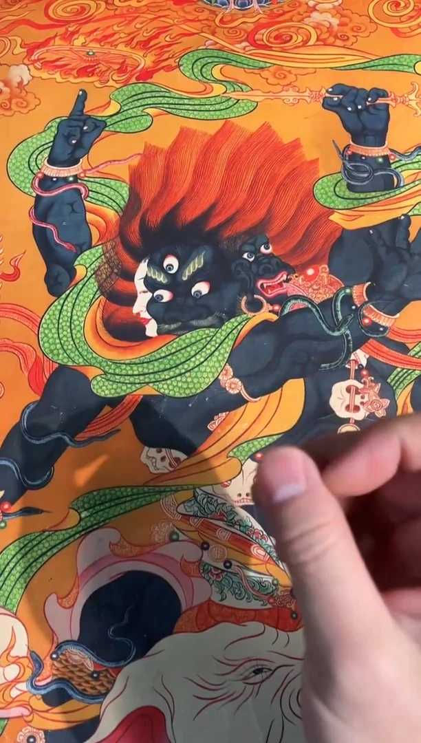 卷轴画路路的唐卡tk160