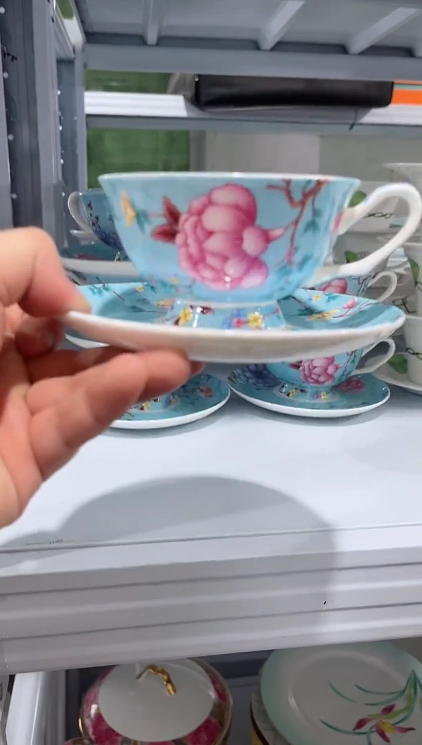瓷片日用陶瓷（简装）咖啡杯一套
