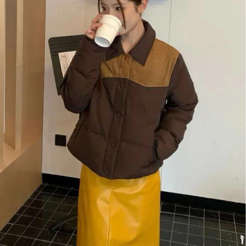 【CHANMITY】奢阶撞色翻领质感拼接外套02510115