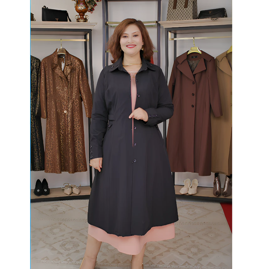 【何玲服装高订】5-25 方领风衣