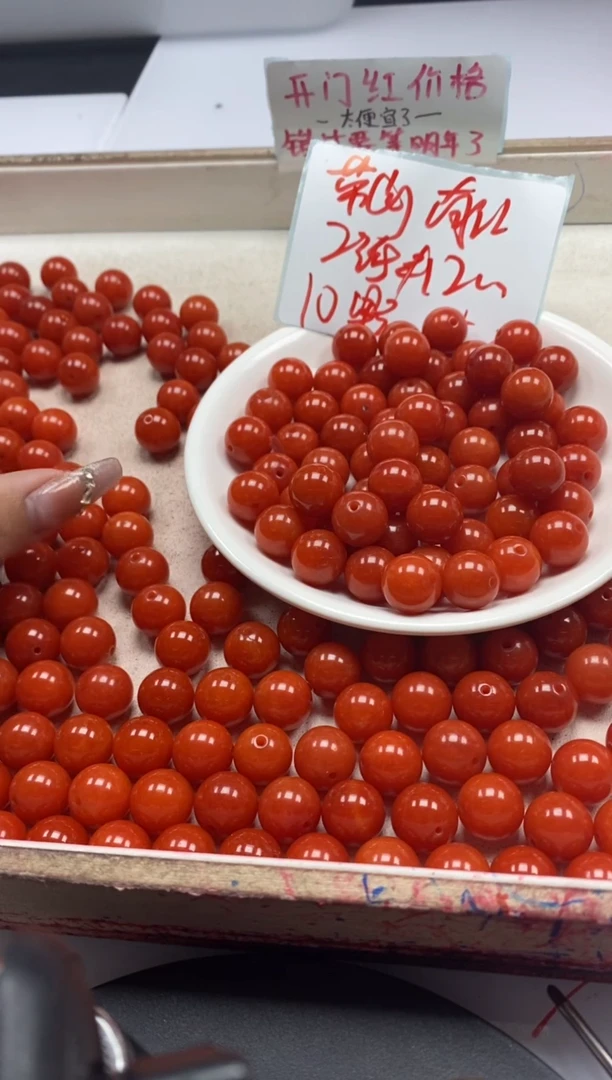 【闪购商品】南红玛瑙颈饰未镶嵌w2258满肉南红12mm*10颗