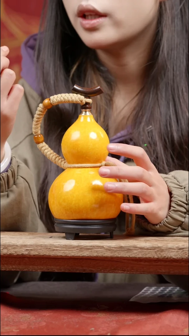 424号大漆真葫芦装热水装酒