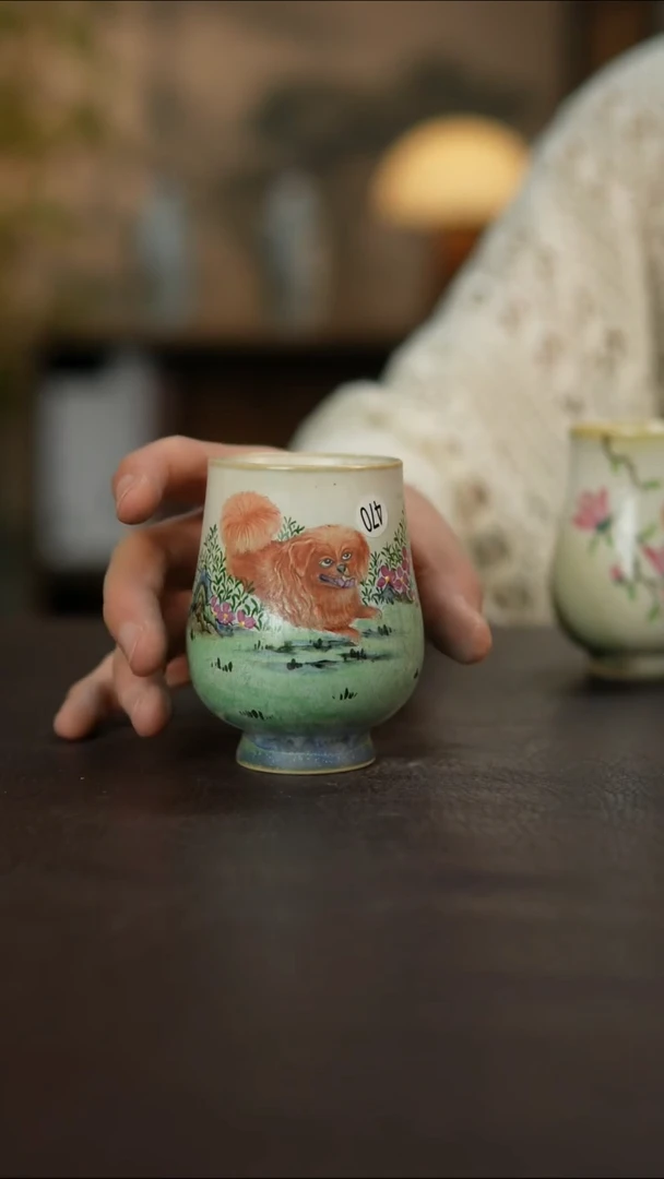 杯景德镇陶瓷杯碗柴烧多人瑕疵