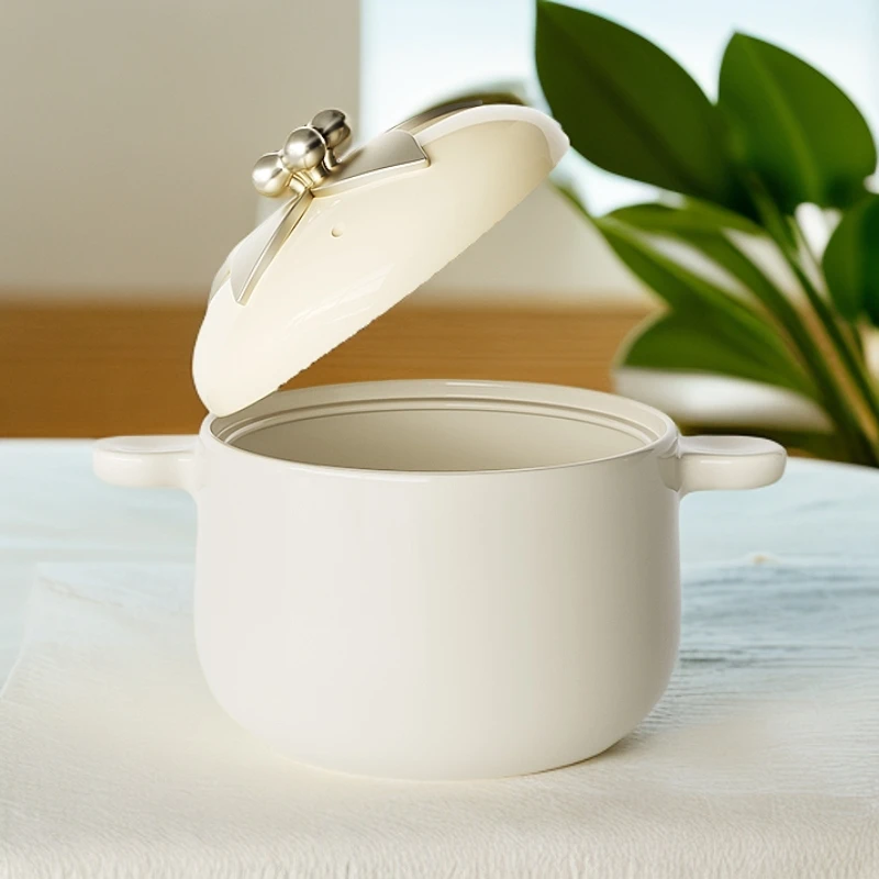 温仑山精选家用砂锅炖锅汤锅燃气灶通用2L~温仑山鹅卵石不粘锅