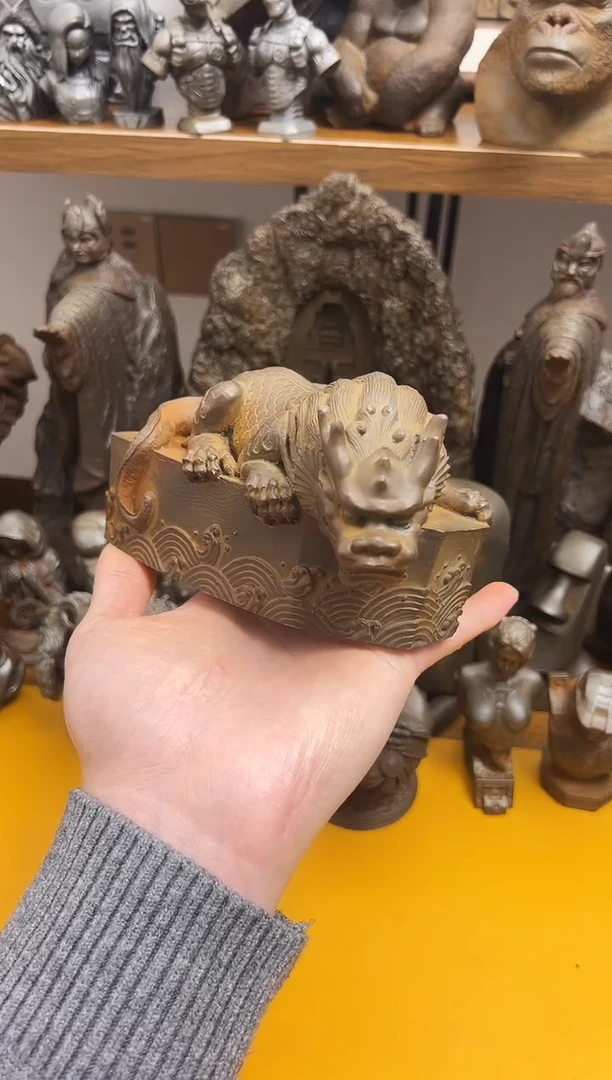 金属龏**鐔实心铁艺--避水兽