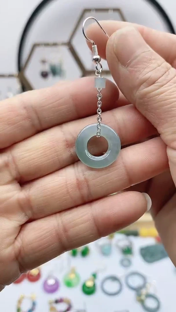 未镶嵌翡翠耳饰748