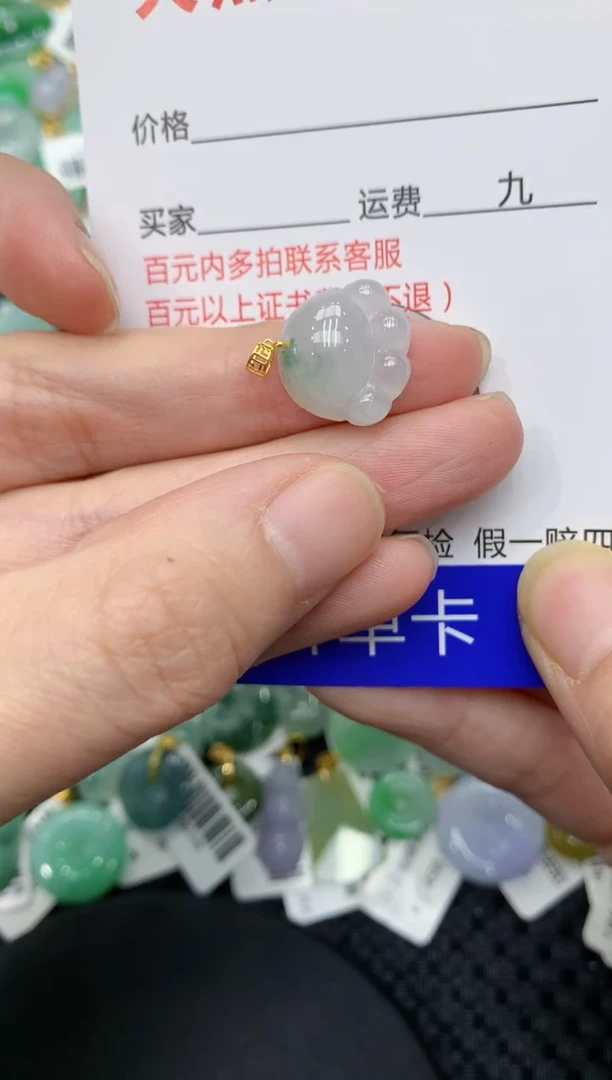 【闪购商品】翡翠颈饰18K金镶嵌11111111