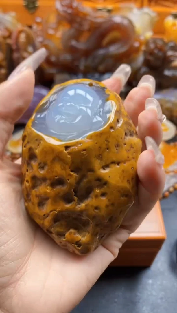 玛瑙/玉髓挂件未镶嵌善**己ll