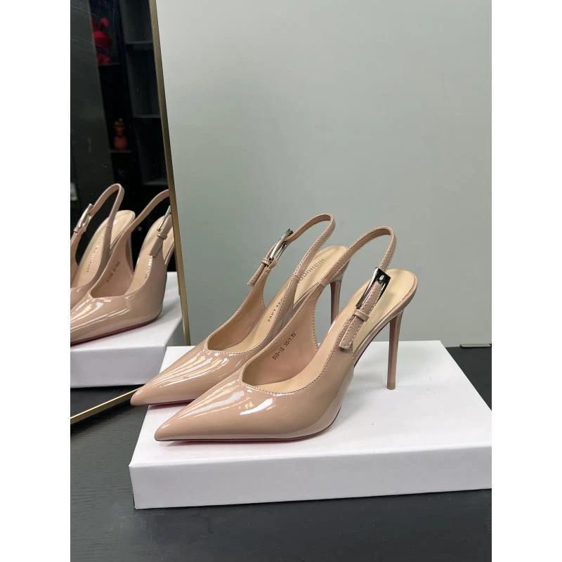 598-10裸粉色（9厘米）细跟高跟鞋