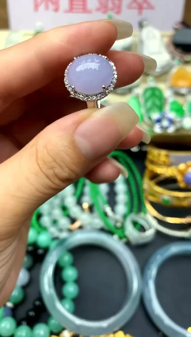 18K金镶嵌戒指翡翠307 -中国好珍宝