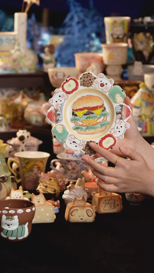 其他陶景德镇釉下彩手绘设计师款陶瓷