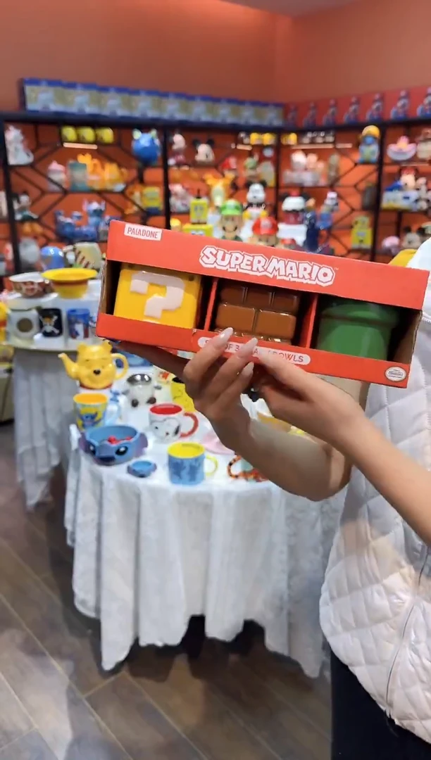 瓷片@@超级玛丽零食盒三件套（礼盒）