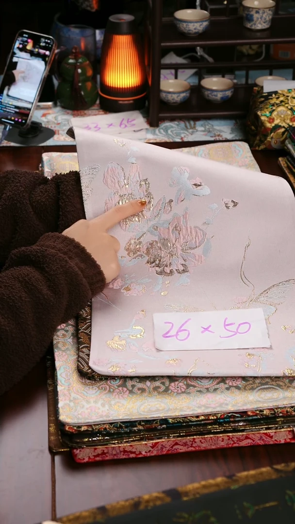 【福利蝴蝶织锦双面】中国风干泡织锦茶席26*50