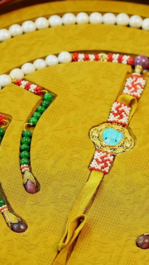 【闪购商品】铜珍珠配绿松石朝珠 福源堂 W