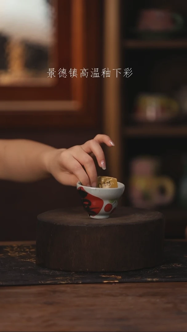 陶瓷景德镇高温釉下手绘陶瓷018