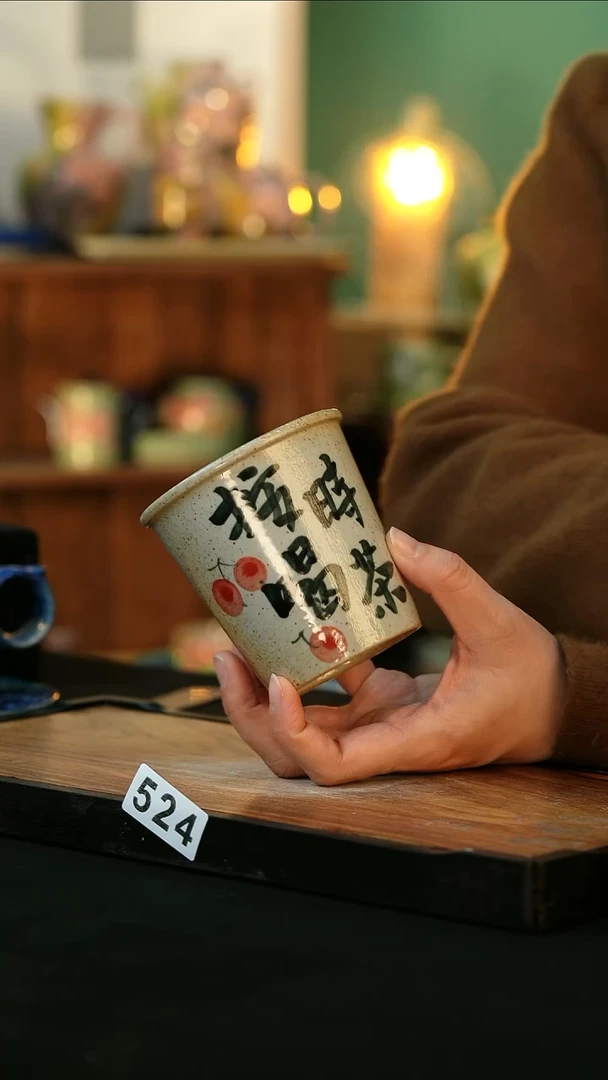 【闪购商品】杯手绘心瓷陶瓷浮力