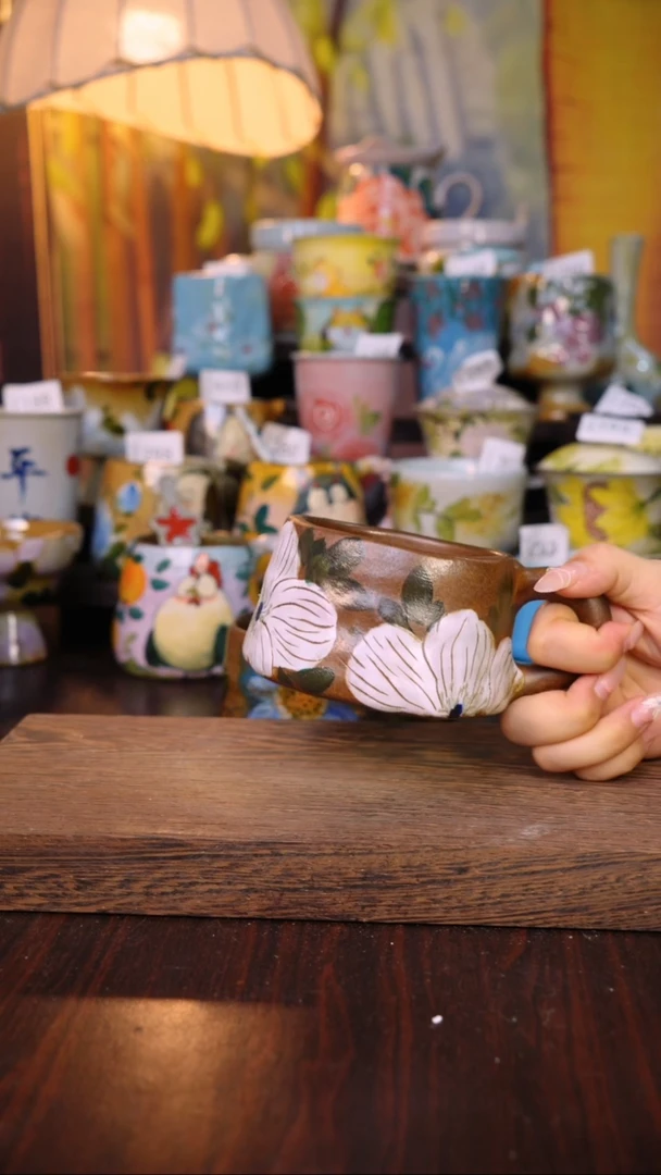 摆件泥垚手作 景德镇手工手绘器物