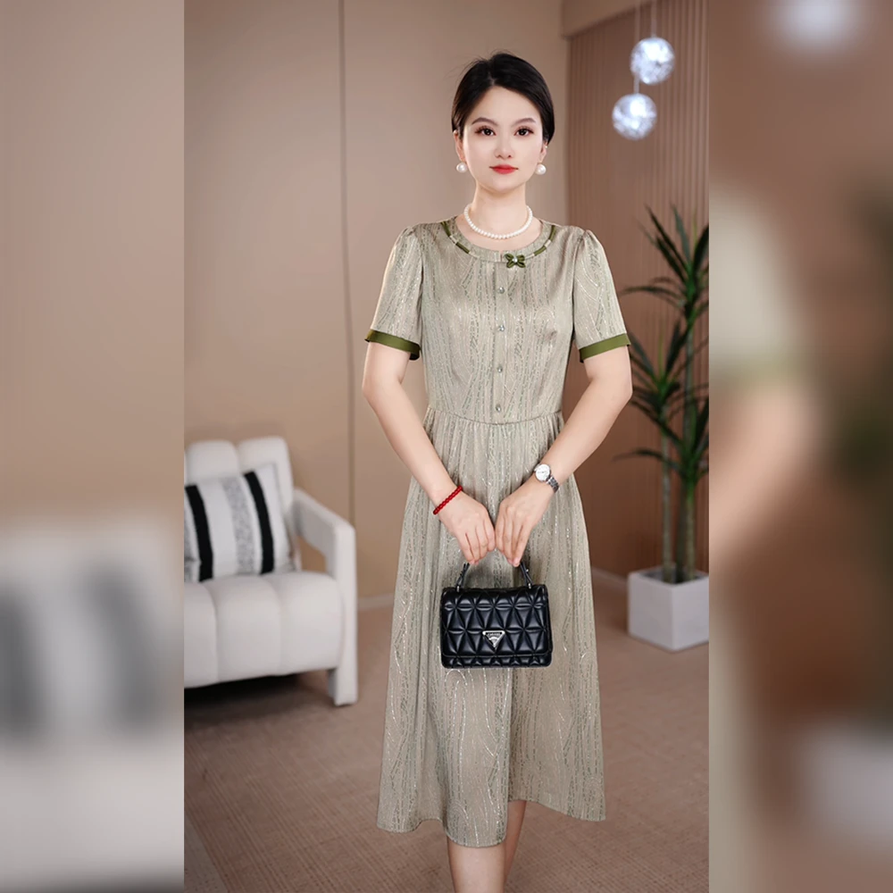 连衣裙2025新款女夏今年流行爆款大方气质显瘦减龄妈妈高级感裙子