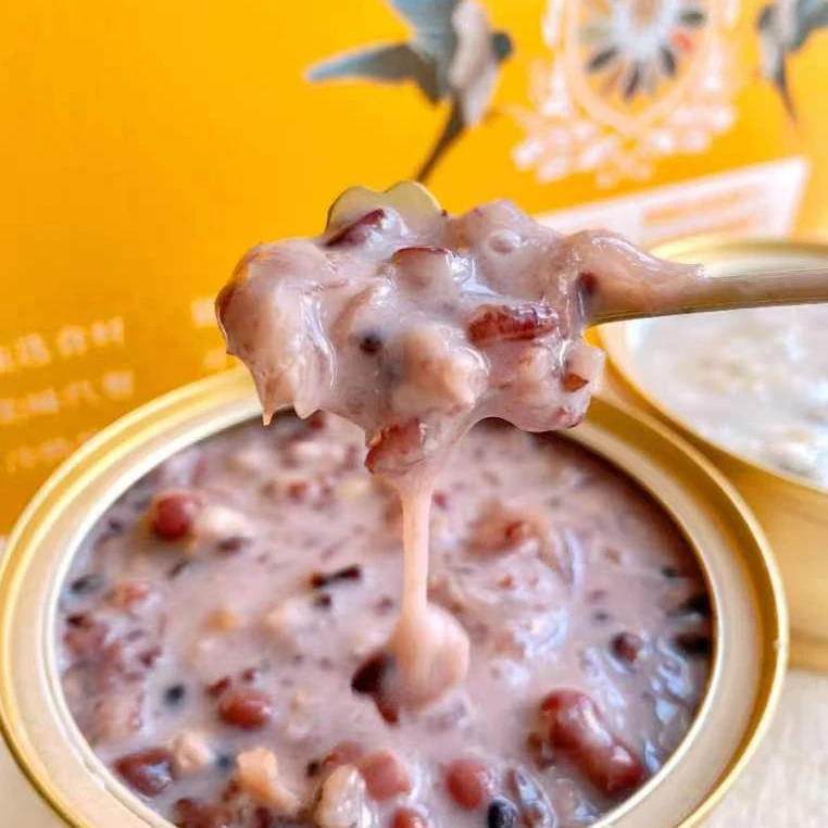 即食燕窝粥，一秒开盖即食，配料表成分干净，0添加，0色素，0防腐剂！