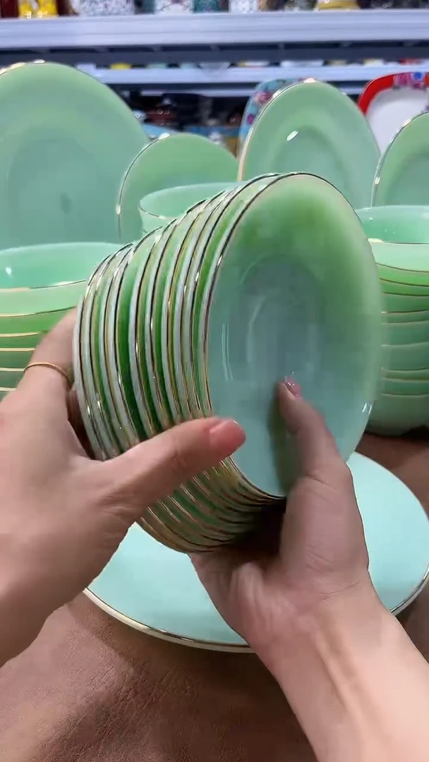 玉瓷6英寸骨碟10只餐具