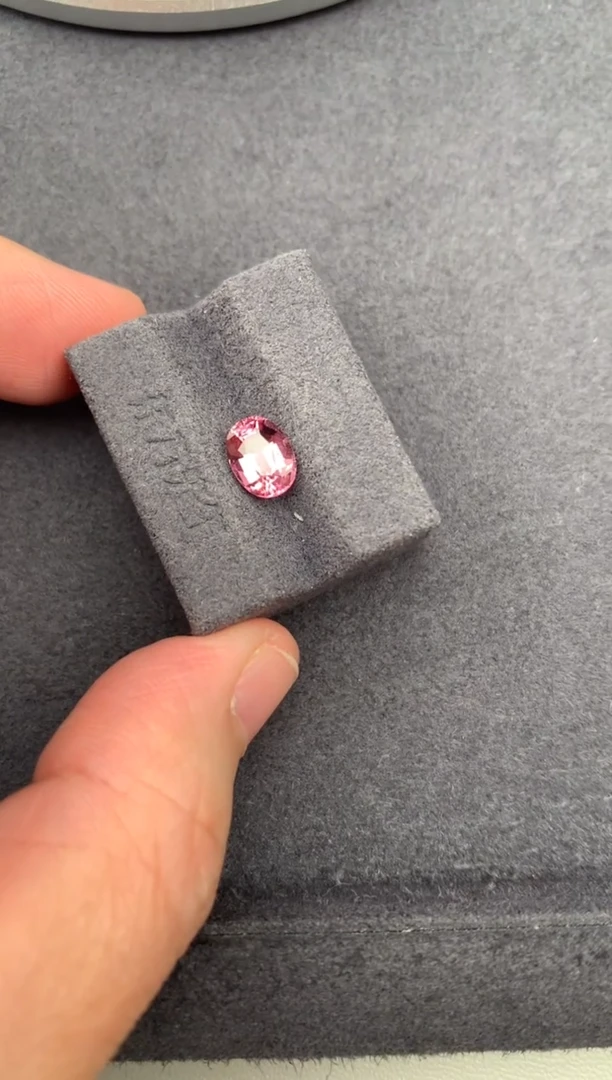 未镶嵌裸石碧玺1.2ct 粉碧玺 定制 B