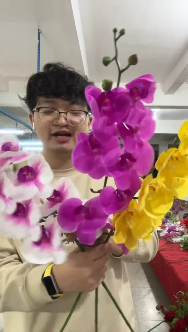 【闪购商品】仿真绿植蝴蝶兰3束