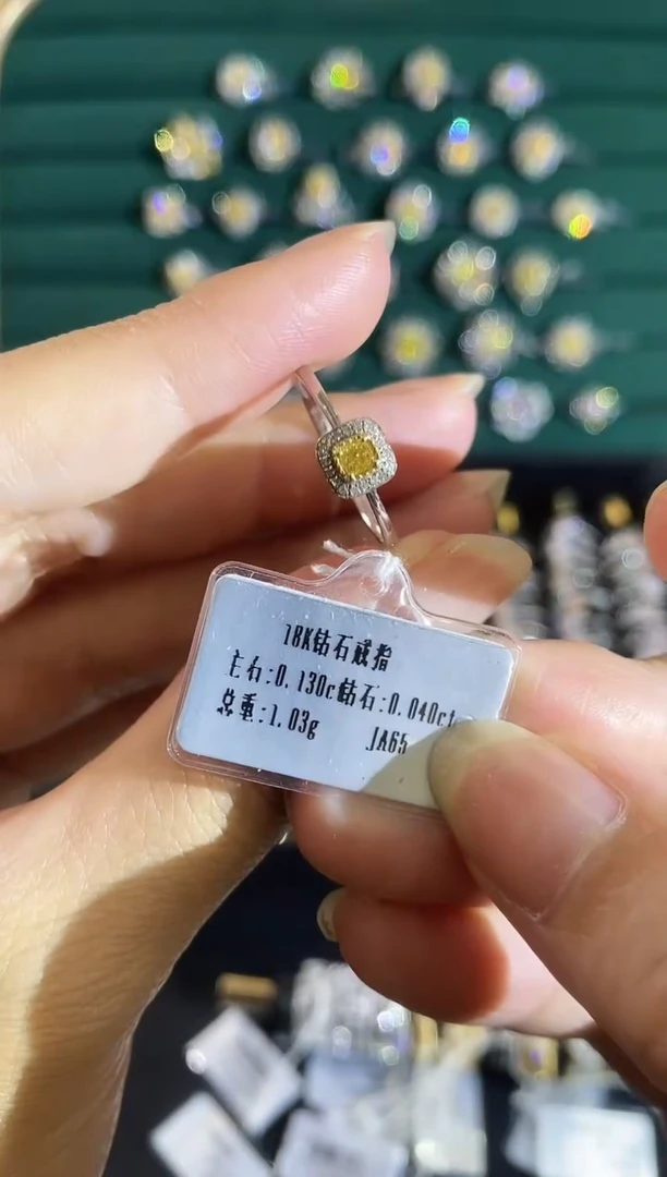 18K金镶嵌戒指钻石05