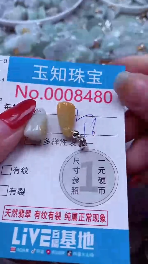 吊坠(不含链)未镶嵌翡翠8480