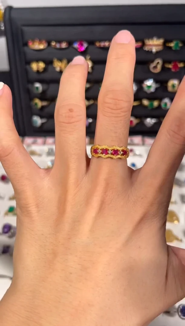 【闪购商品】红宝石戒指银S925镶嵌1531