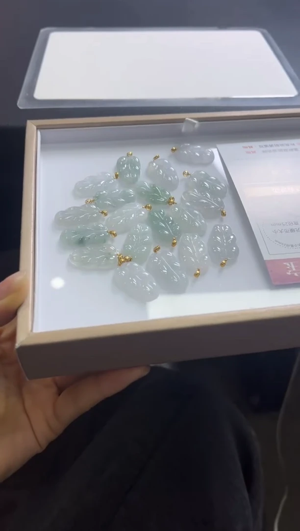 颈饰18K金镶嵌翡翠L57 /多样性发一件/配绳子（小）