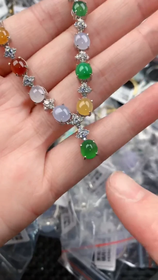 银S925镶嵌戒指翡翠13       6