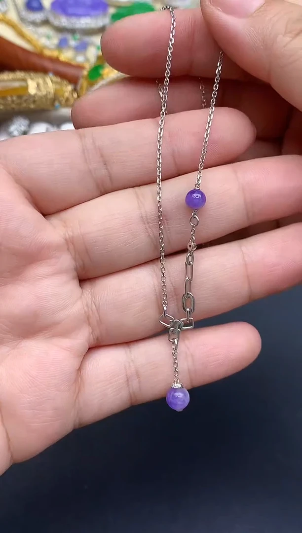 颈饰18K金镶嵌翡翠267-中国好珍宝