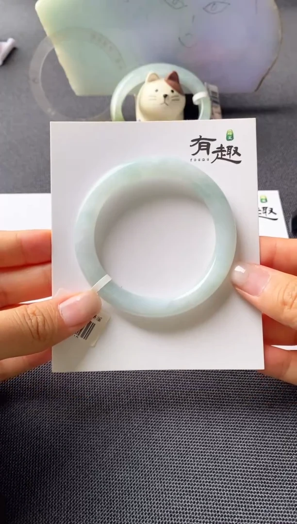 翡翠手镯未镶嵌52.1圆条