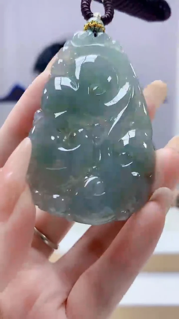 未镶嵌定制翡翠5028DD-毛货挂件47