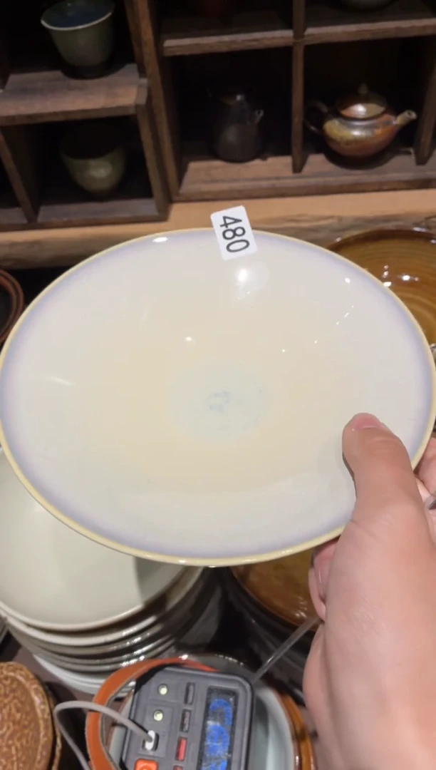 瓷片小**&480霞光斗盘1个